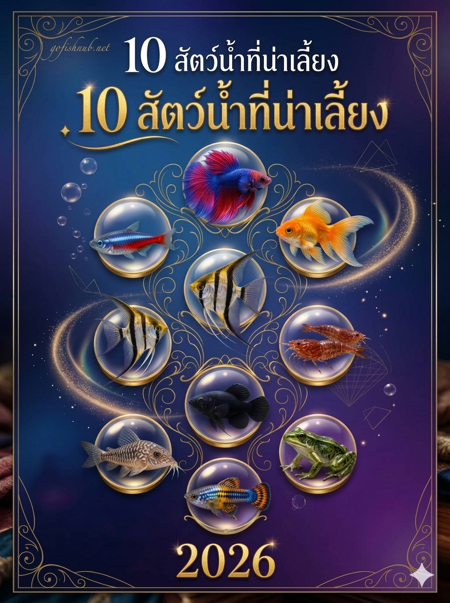 10 สัตว์น้ำที่น่าเลี้ยงในปี 2026