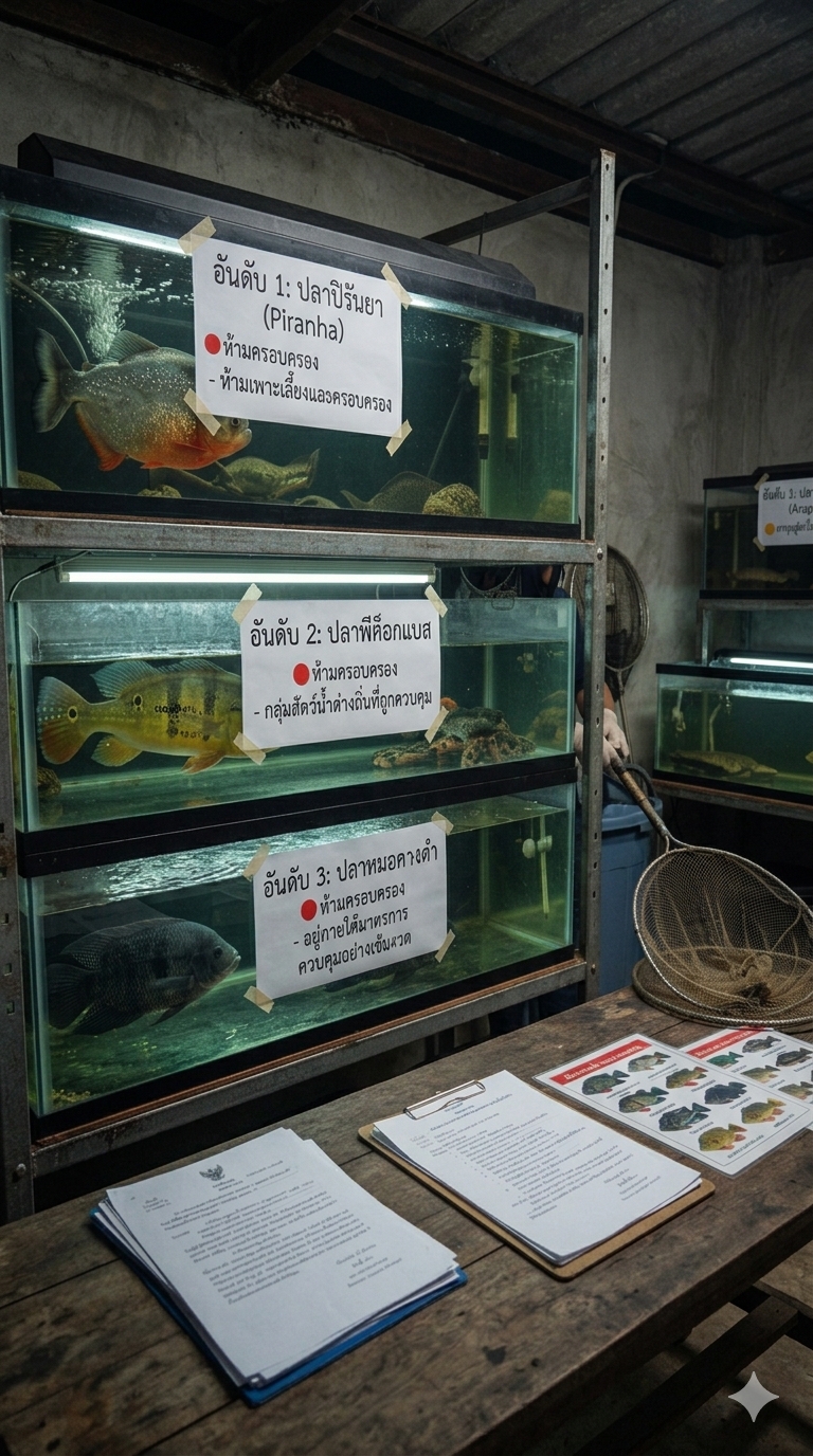 รู้ไว้ก่อนเลี้ยง! 10 ปลาที่ห้ามเลี้ยงในไทย